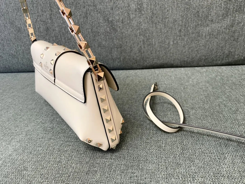 Valentino Ivory Studded Clutch - Hình 2