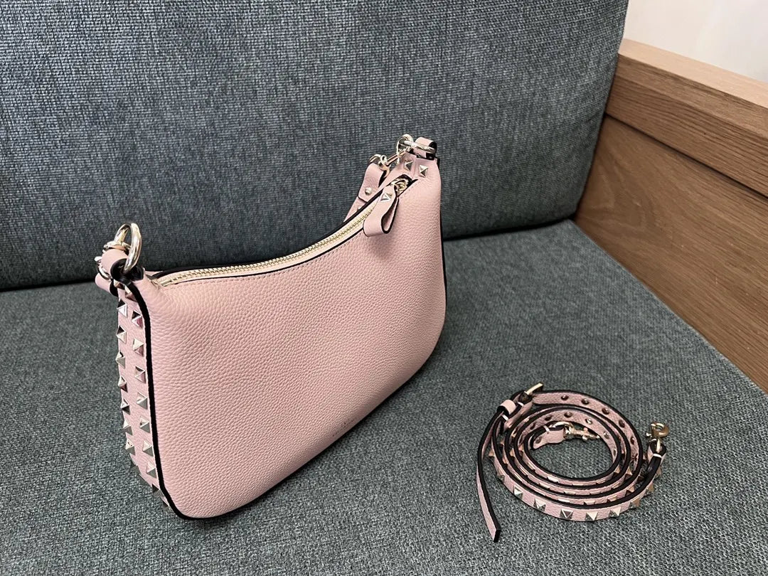 Valentino Rose Quartz Hobo Bag - Hình 4