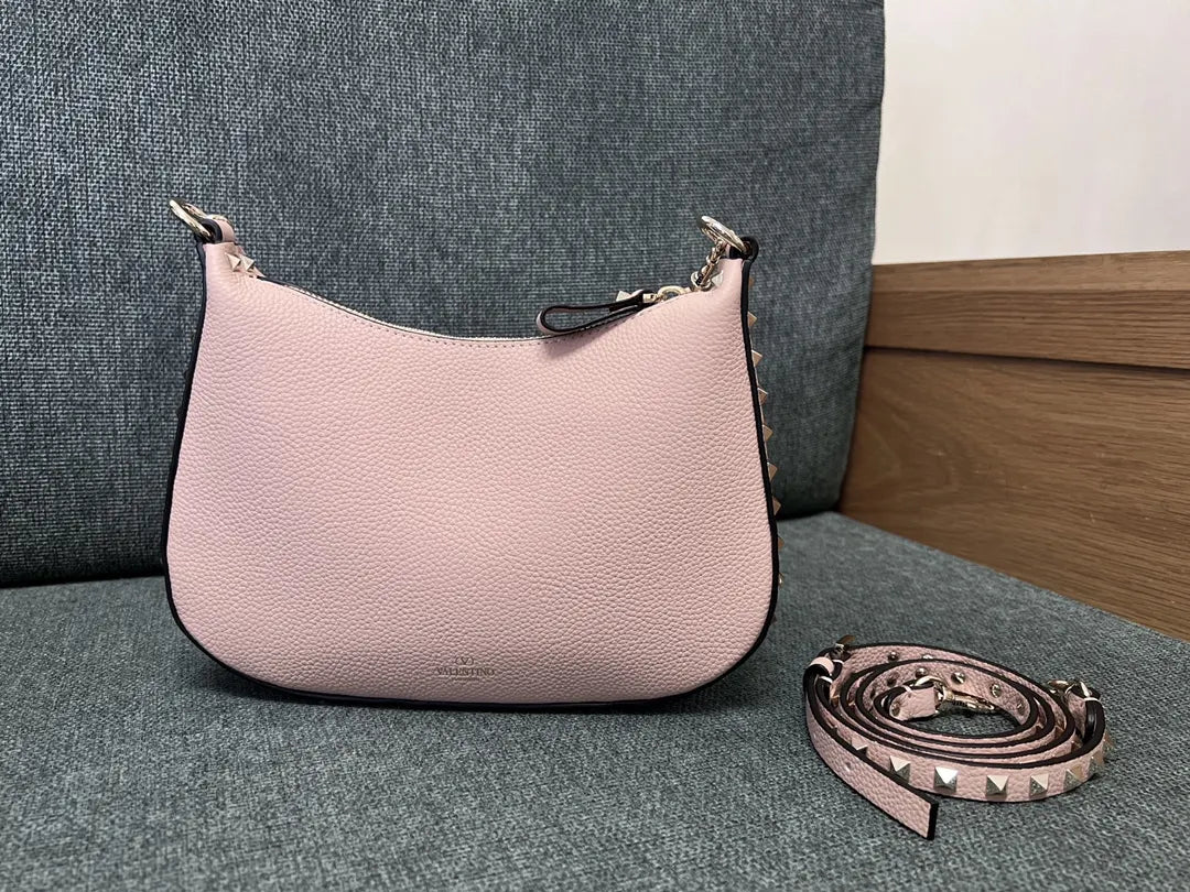 Valentino Rose Quartz Hobo Bag - Hình 2