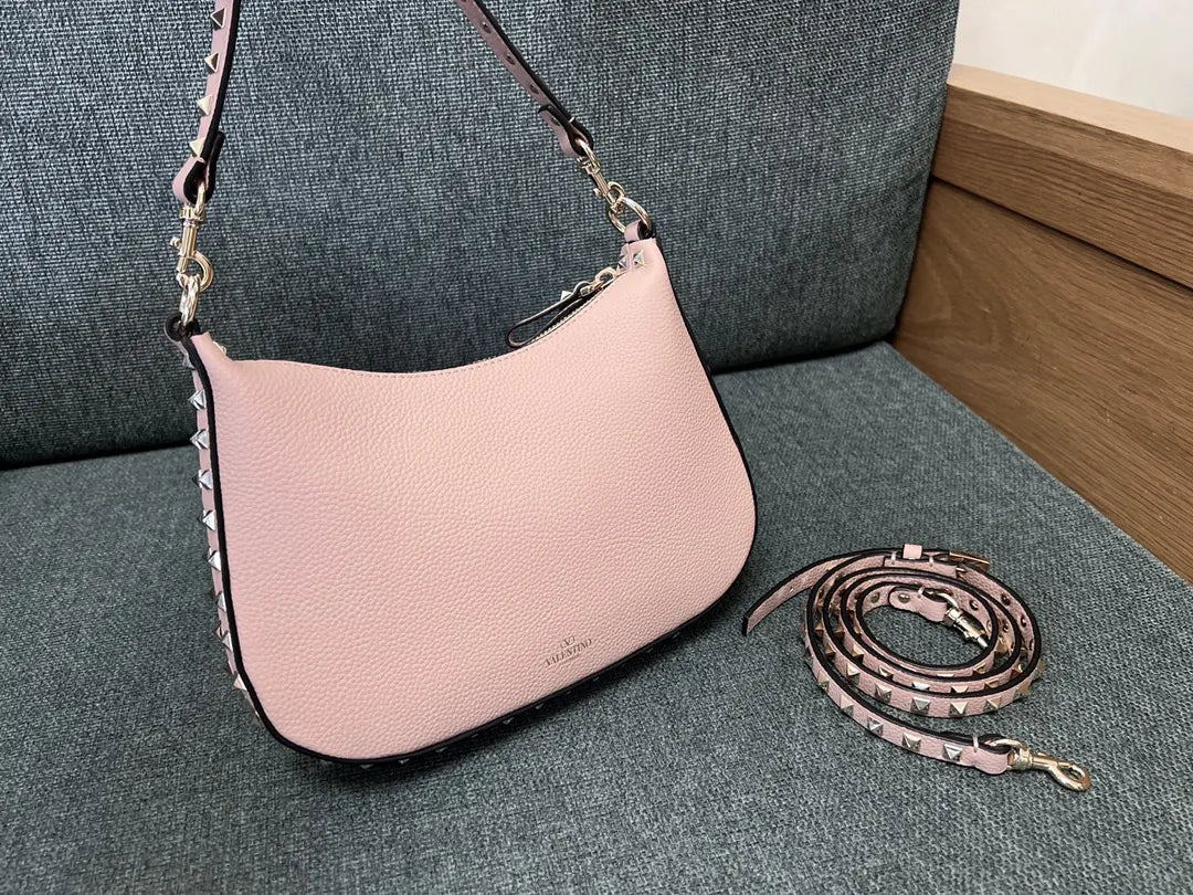 Valentino Rose Quartz Hobo Bag - Hình 8