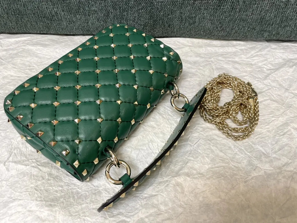 roman Valentino Emerald Green Bag - Hình 4