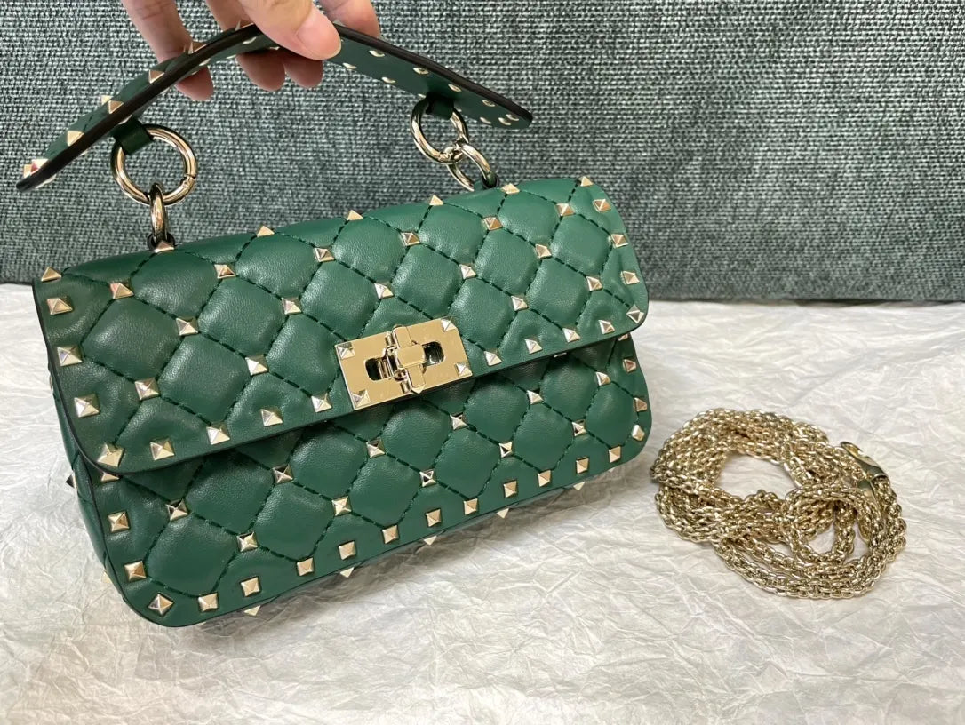 roman Valentino Emerald Green Bag