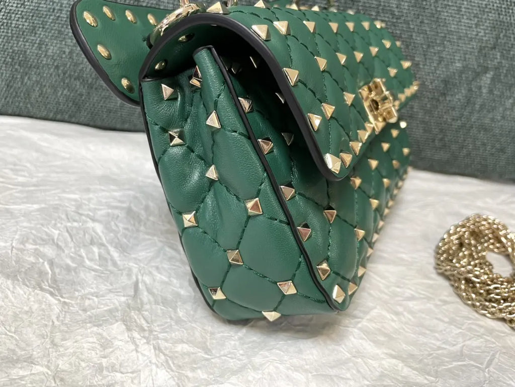 roman Valentino Emerald Green Bag - Hình 3