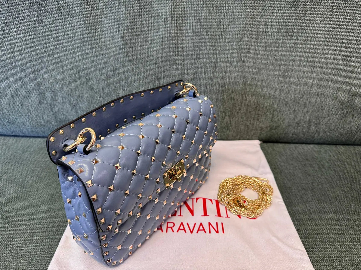 Valentino Blue Roman Stud Bag