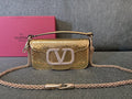 Valentino Gold Python Mini Bag