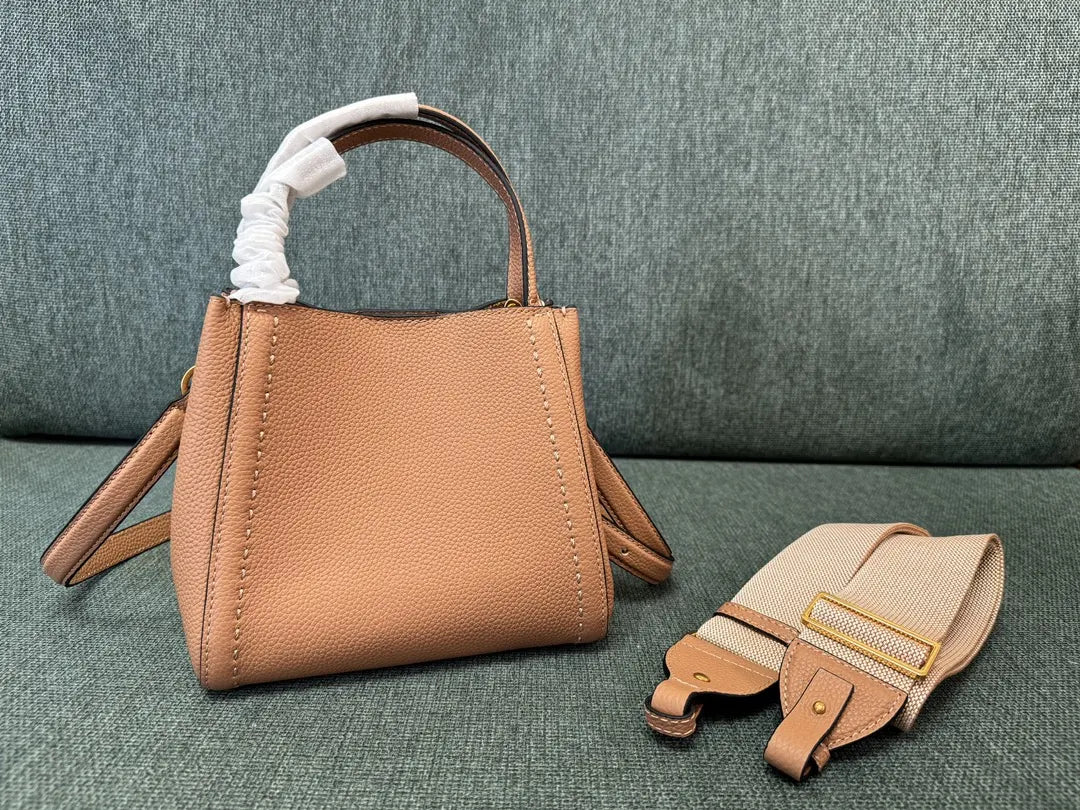 Valentino Nude Top Handle Bag - Hình 5