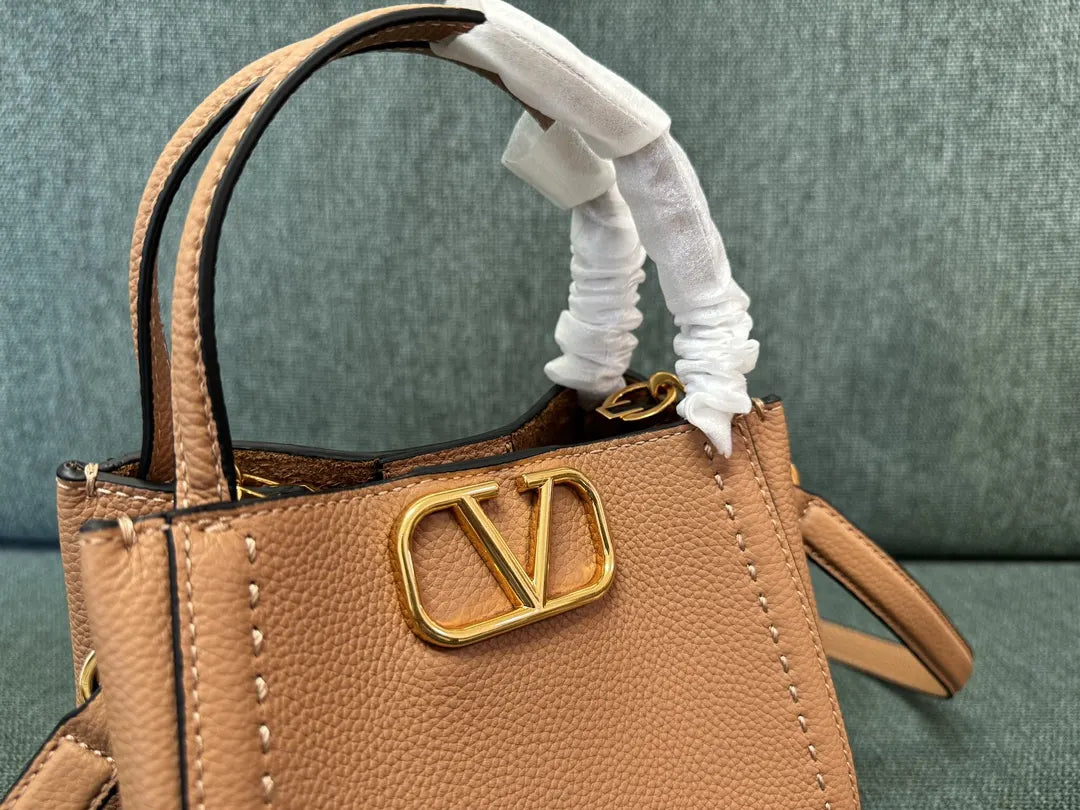 Valentino Nude Top Handle Bag - Hình 3