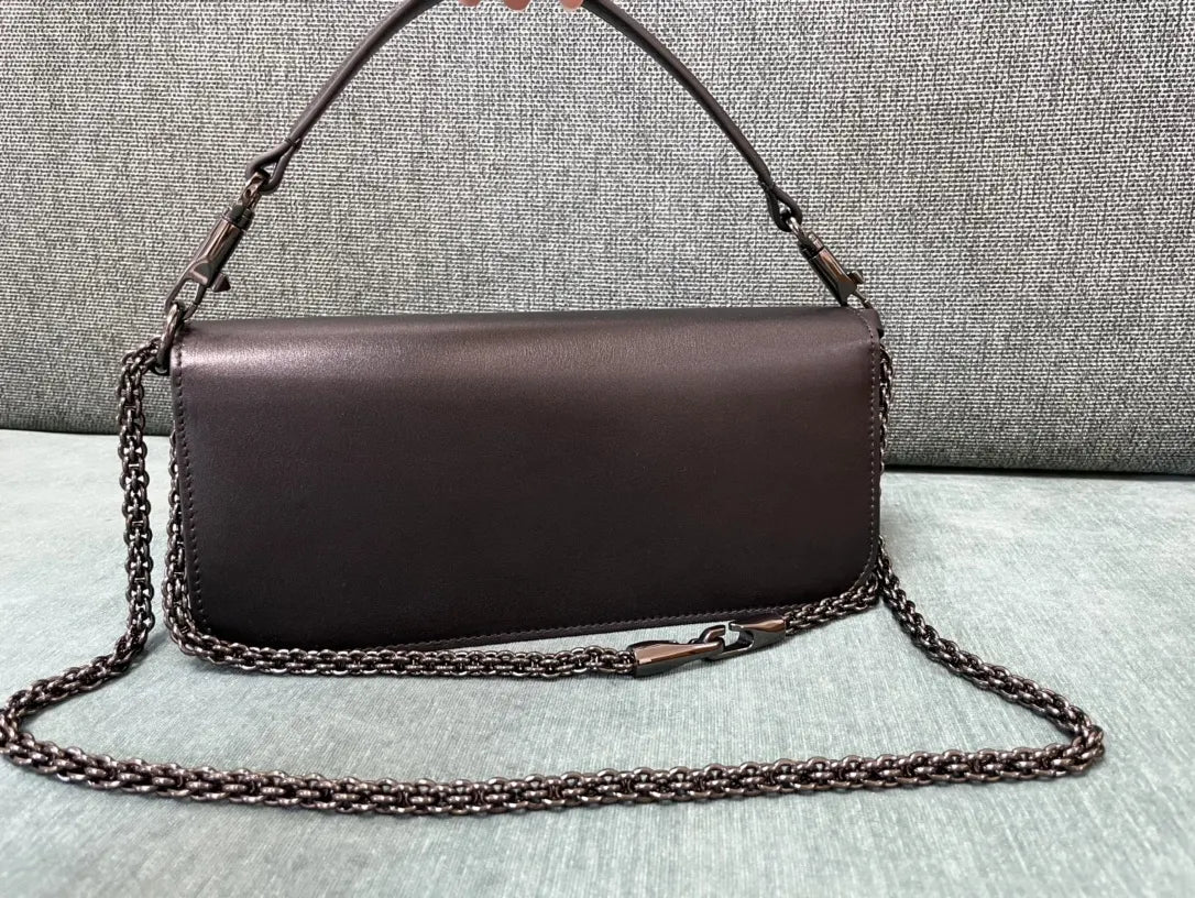 Valentino Crystal VLogo Black Bag - Hình 2