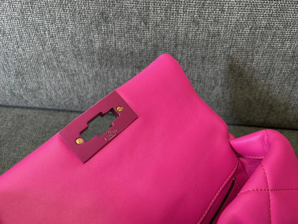 Valentino Pink Roman Stud Bag - Hình 8