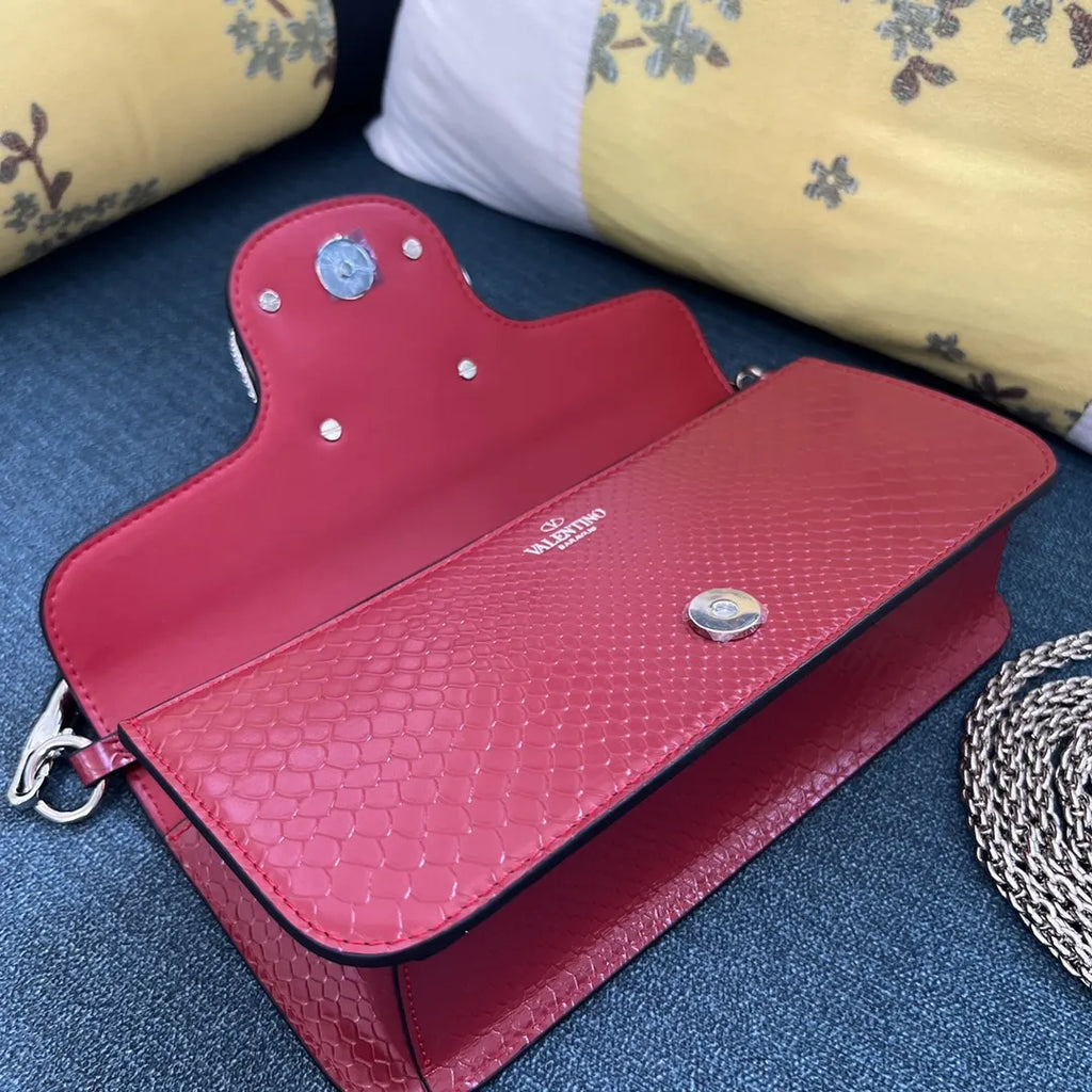 Valentino Ruby Python Bag - Hình 7