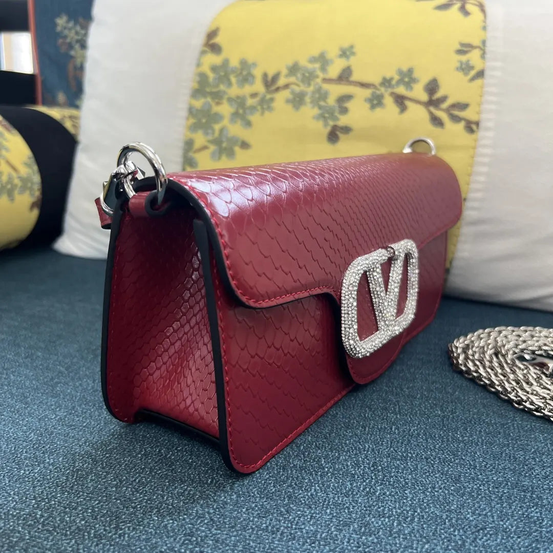 Valentino Ruby Python Bag - Hình 3