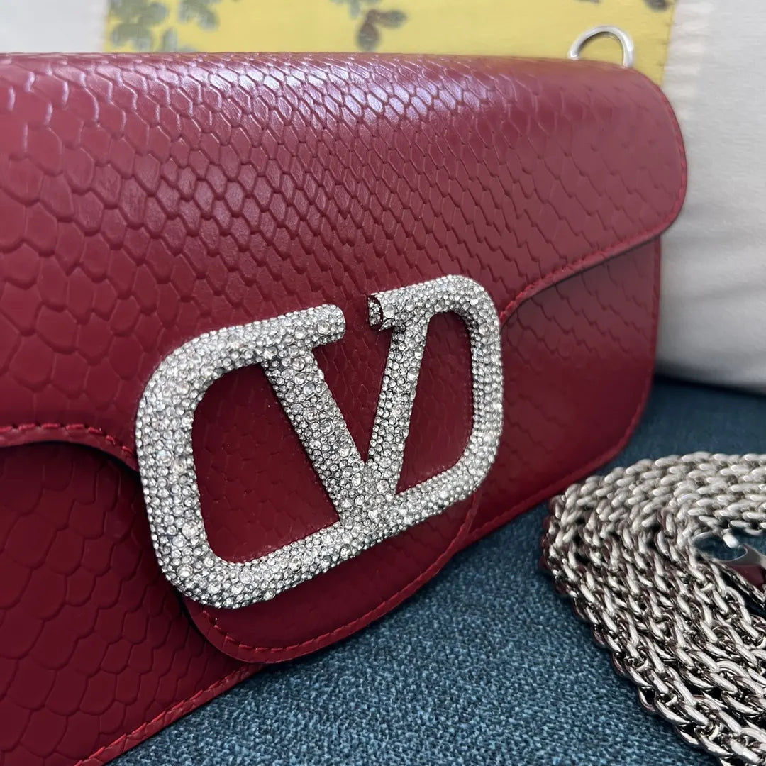 Valentino Ruby Python Bag - Hình 5