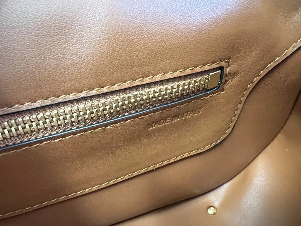 Valentino Tan Shoulder Bag - Hình 8