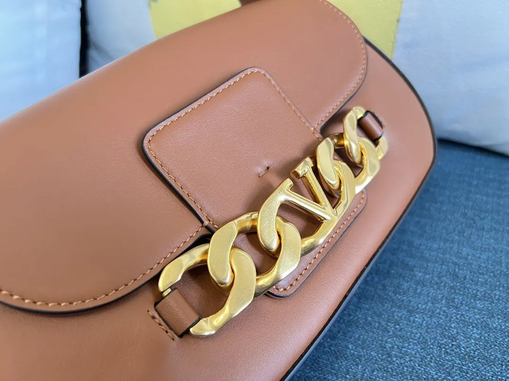 Valentino Tan Shoulder Bag - Hình 6