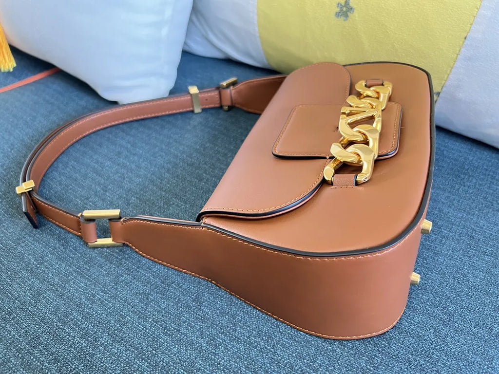 Valentino Tan Shoulder Bag - Hình 3