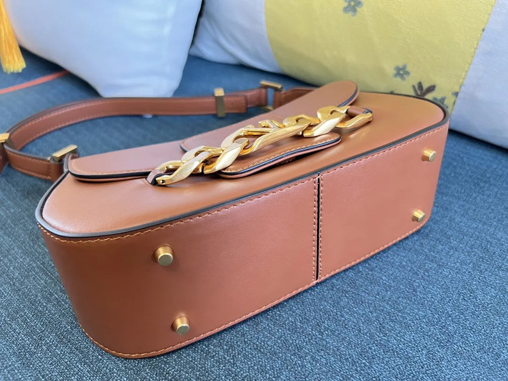 Valentino Tan Shoulder Bag - Hình 4