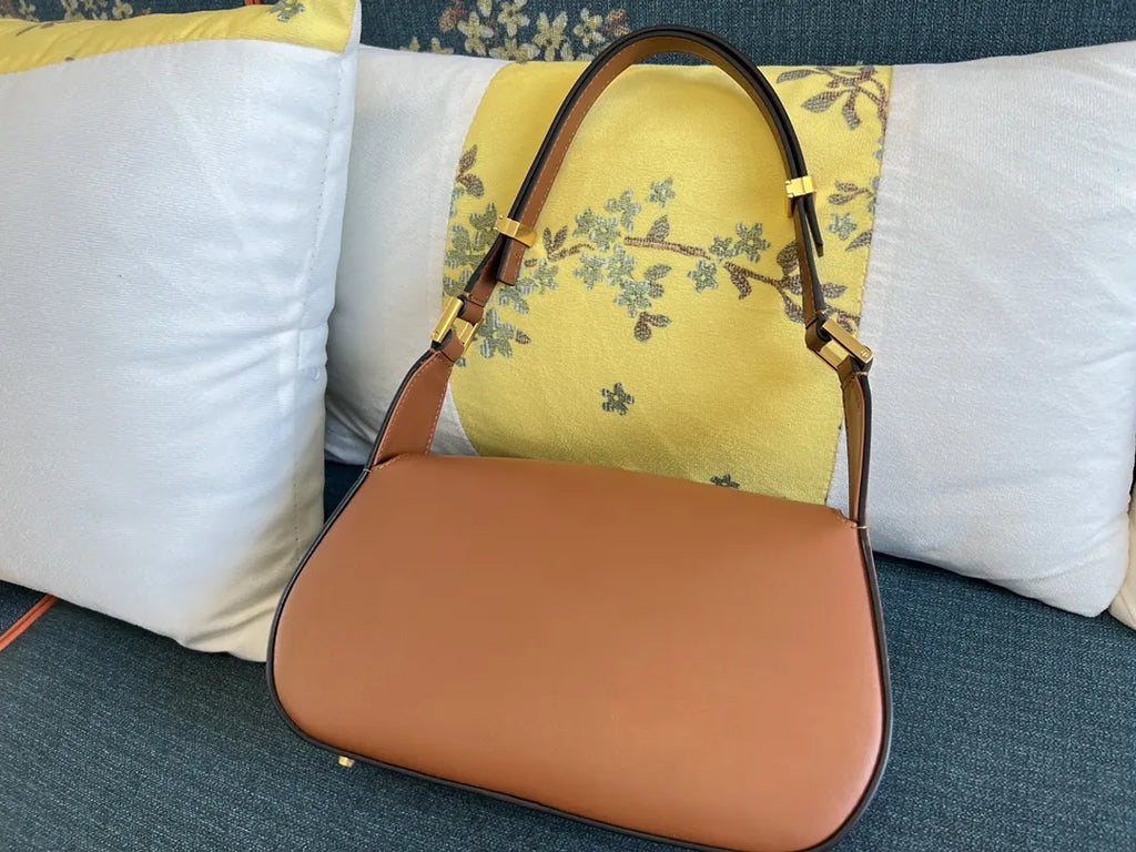 Valentino Tan Shoulder Bag - Hình 5