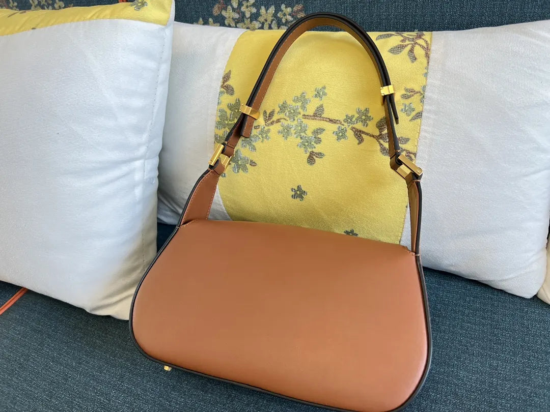 Valentino Tan Shoulder Bag - Hình 5