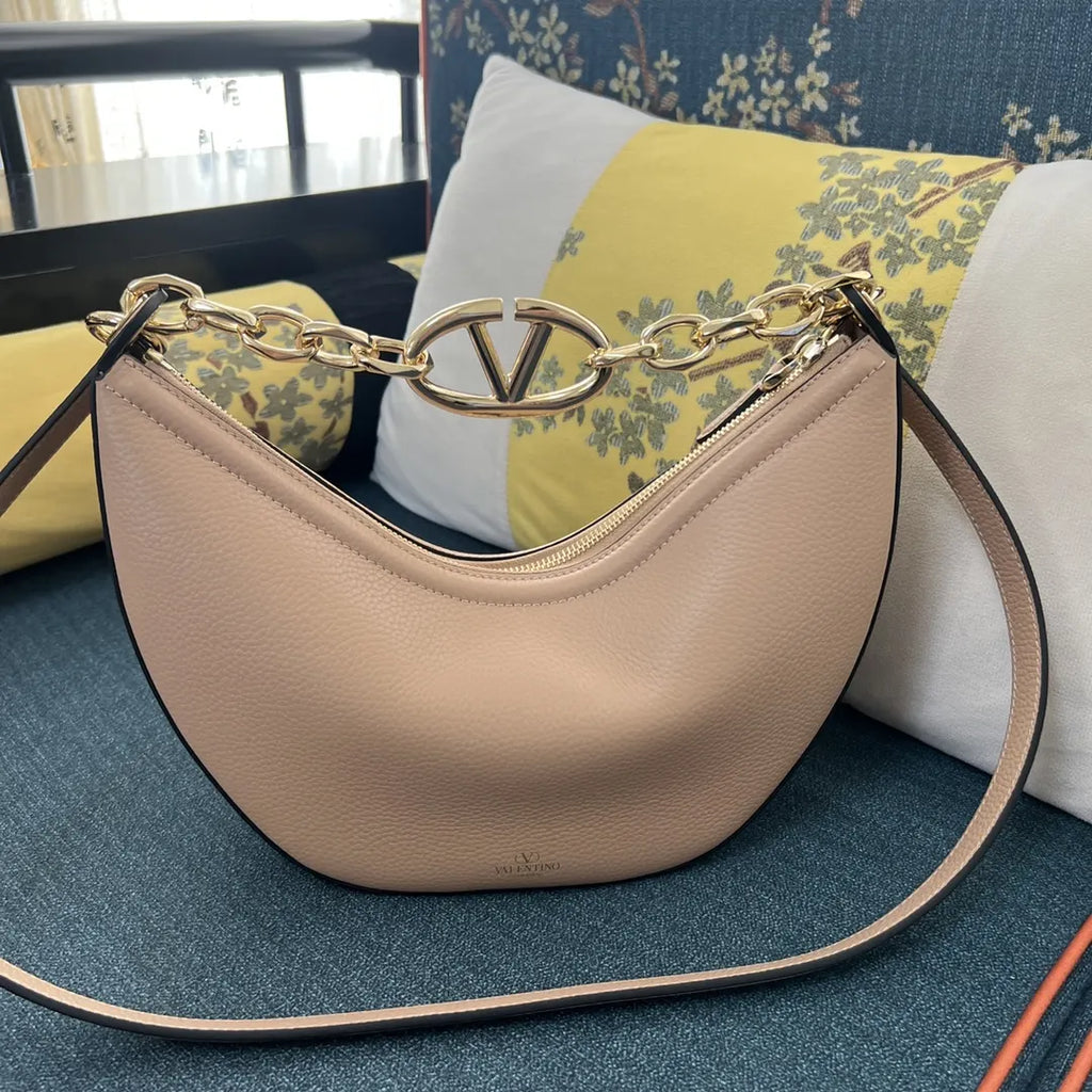 Valentino Dune Leather Hobo - Hình 5