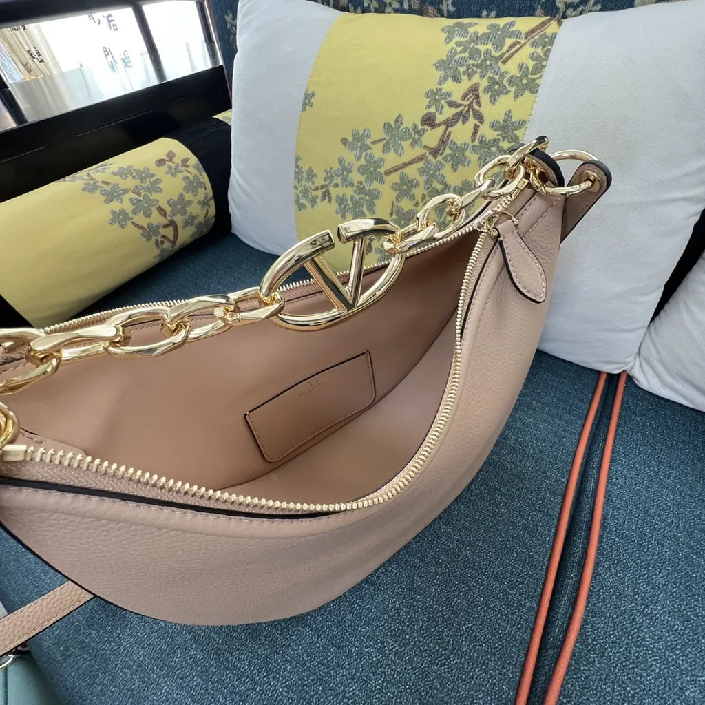 Valentino Dune Leather Hobo - Hình 8