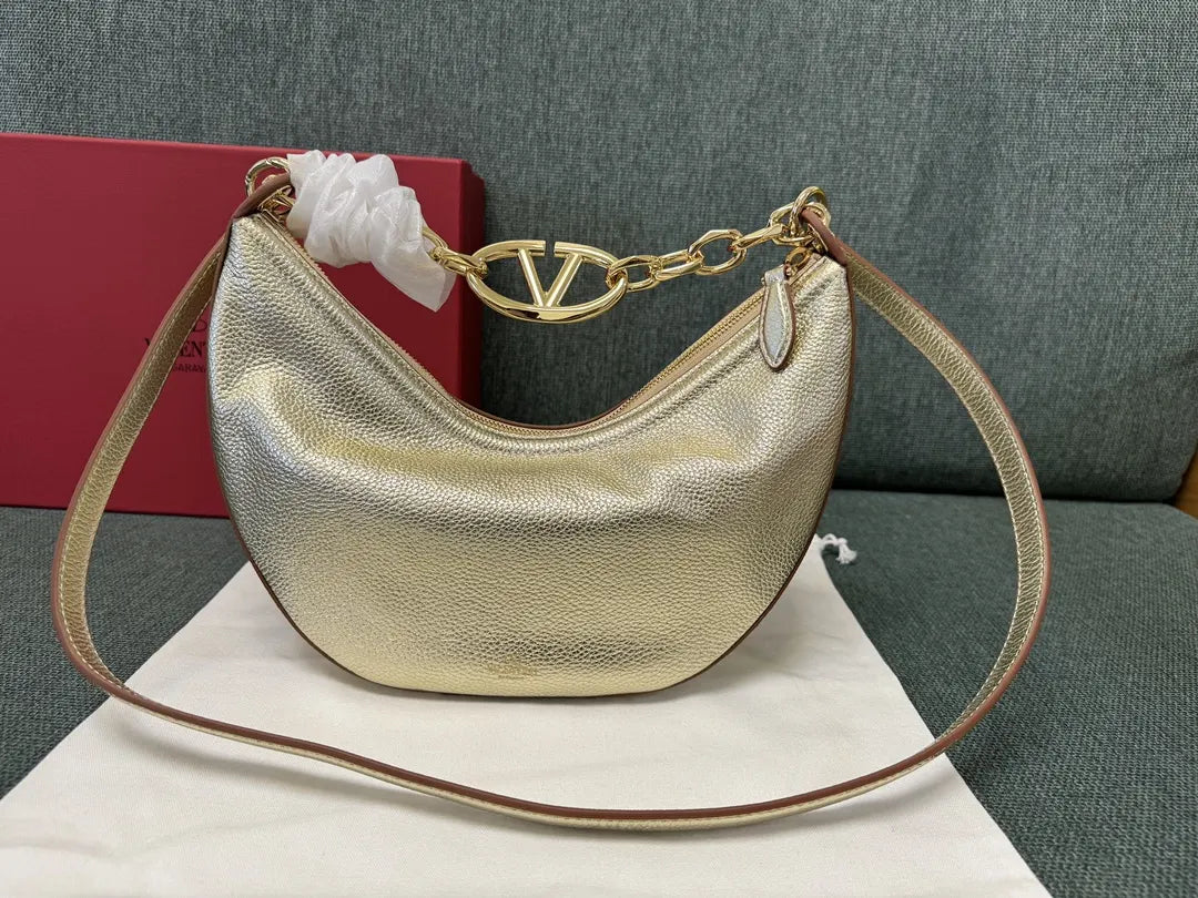 Valentino Gold Hobo Bag
