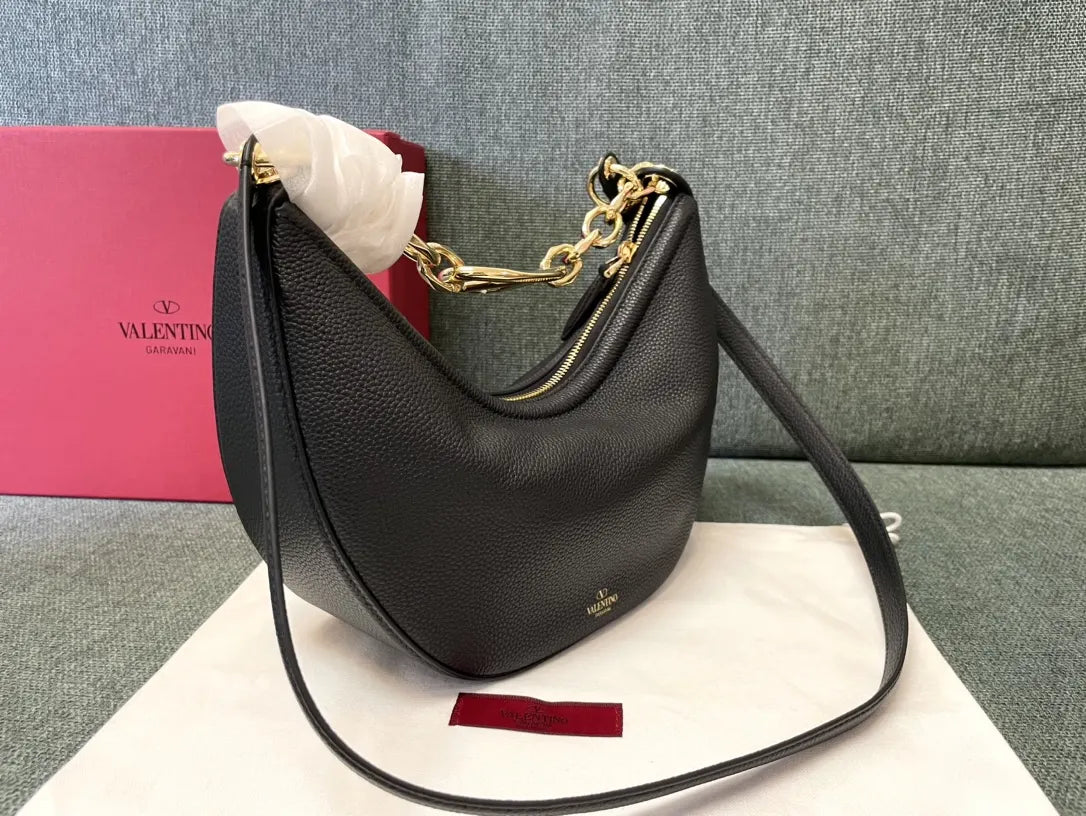 Valentino Black Hobo Bag - Hình 2