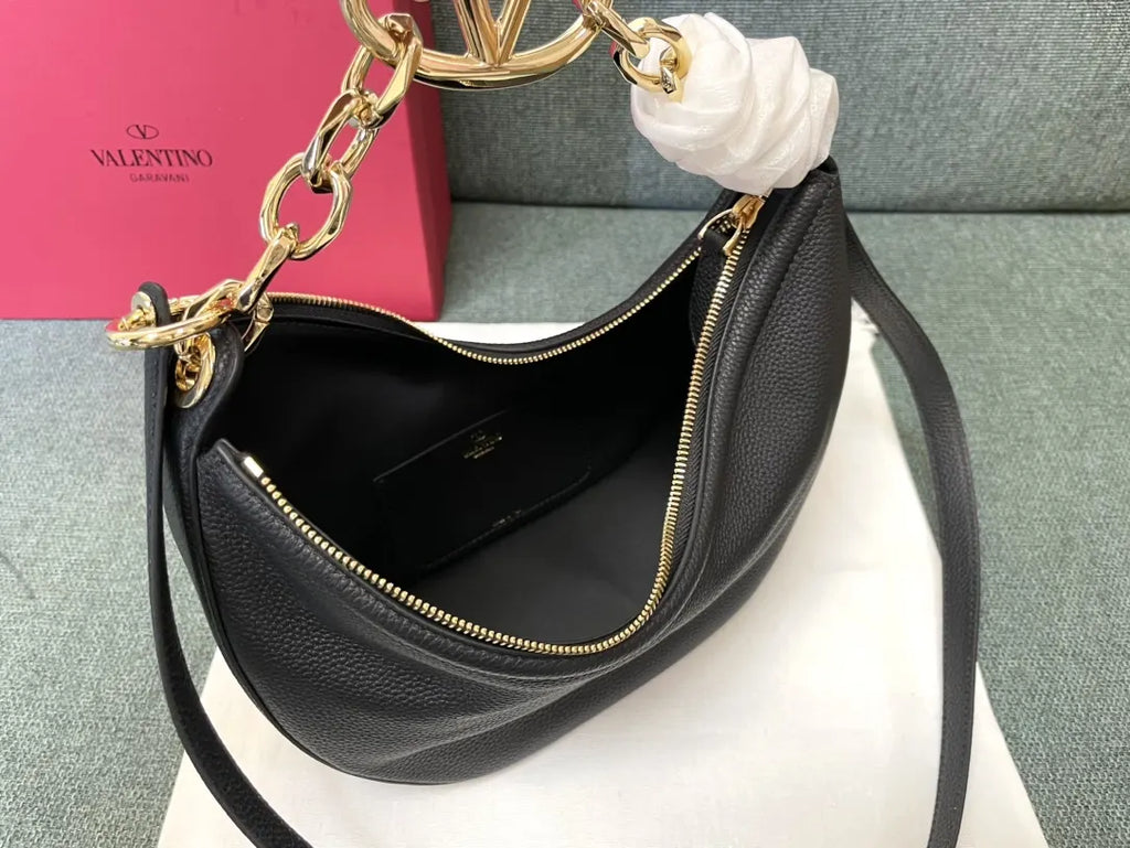 Valentino Black Hobo Bag - Hình 7
