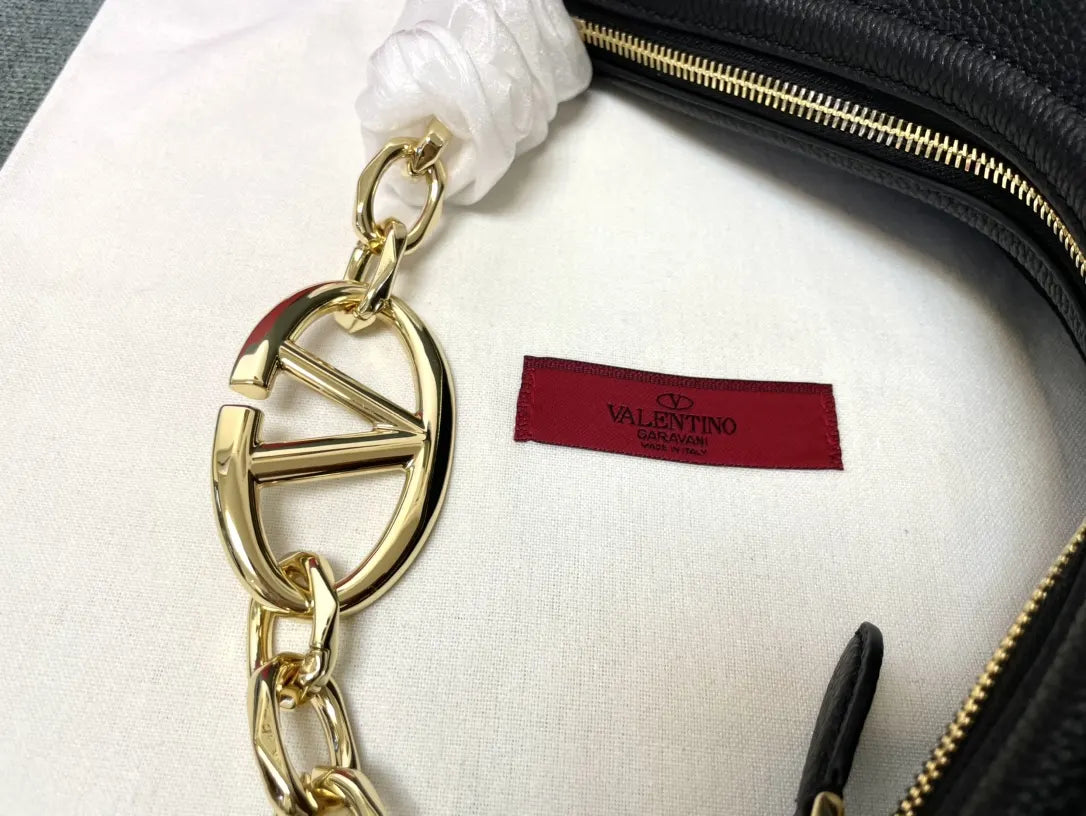 Valentino Black Hobo Bag - Hình 4