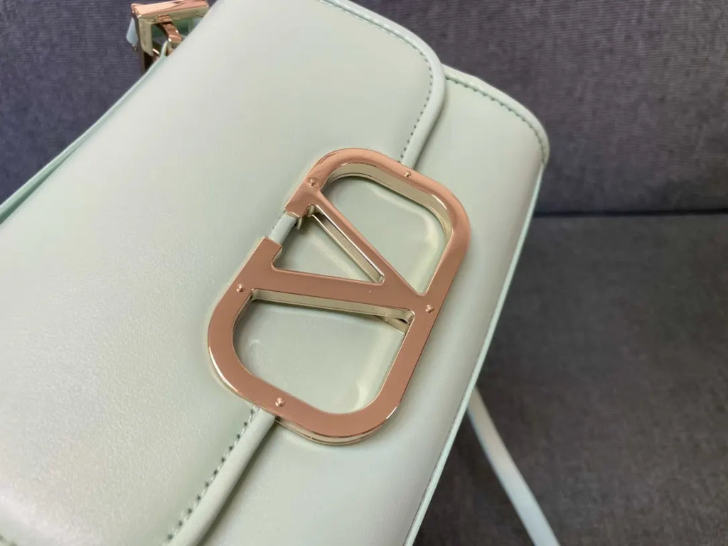 Valentino Mint Green VLogo Bag leather - Hình 6