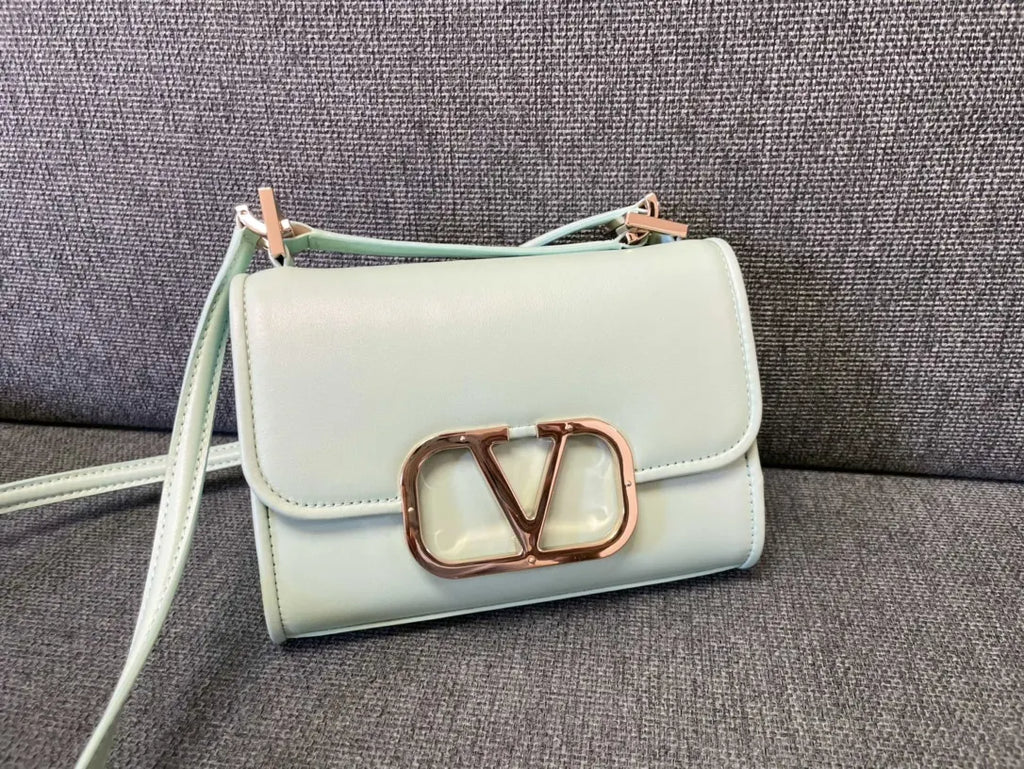 Valentino Mint Green VLogo Bag leather