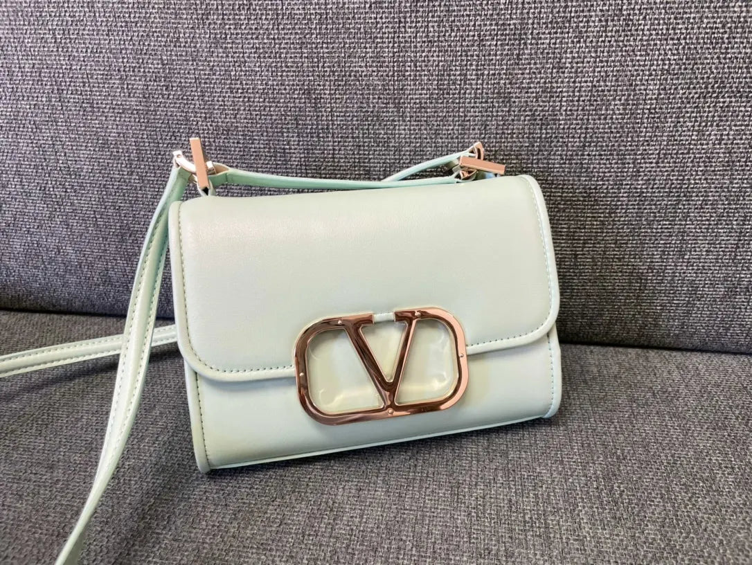 Valentino Mint Green VLogo Bag leather