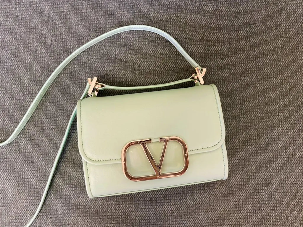 Valentino Mint Green VLogo Bag leather - Hình 2
