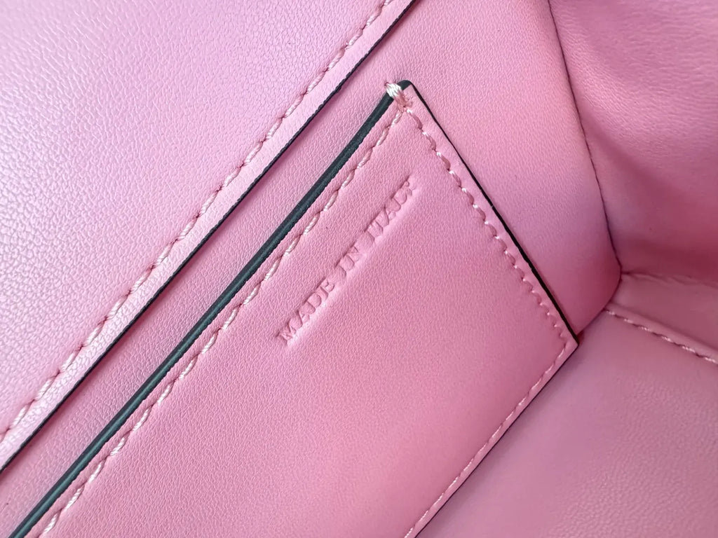 Valentino Metallic Pink Chain Bag - Hình 4