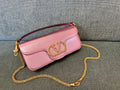 Valentino Metallic Pink Chain Bag