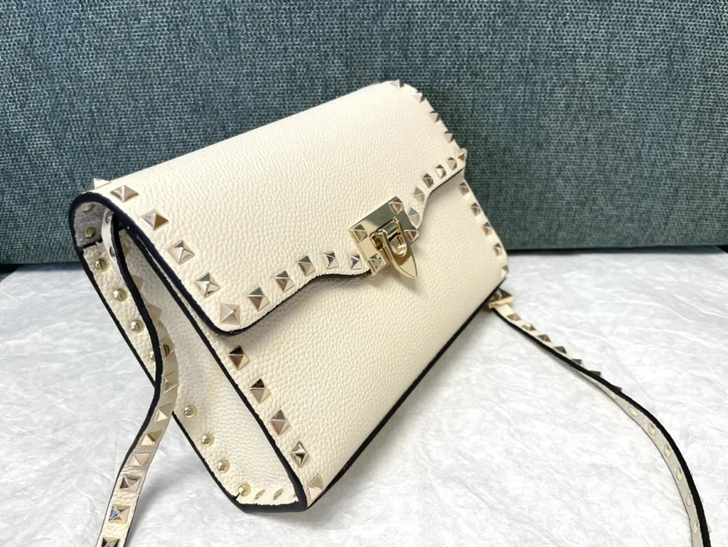 Valentino Ivory Rockstud Crossbody - Hình 3