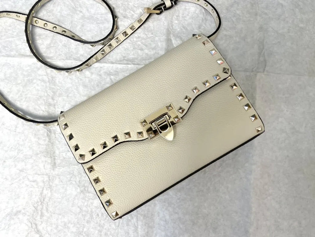 Valentino Ivory Rockstud Crossbody