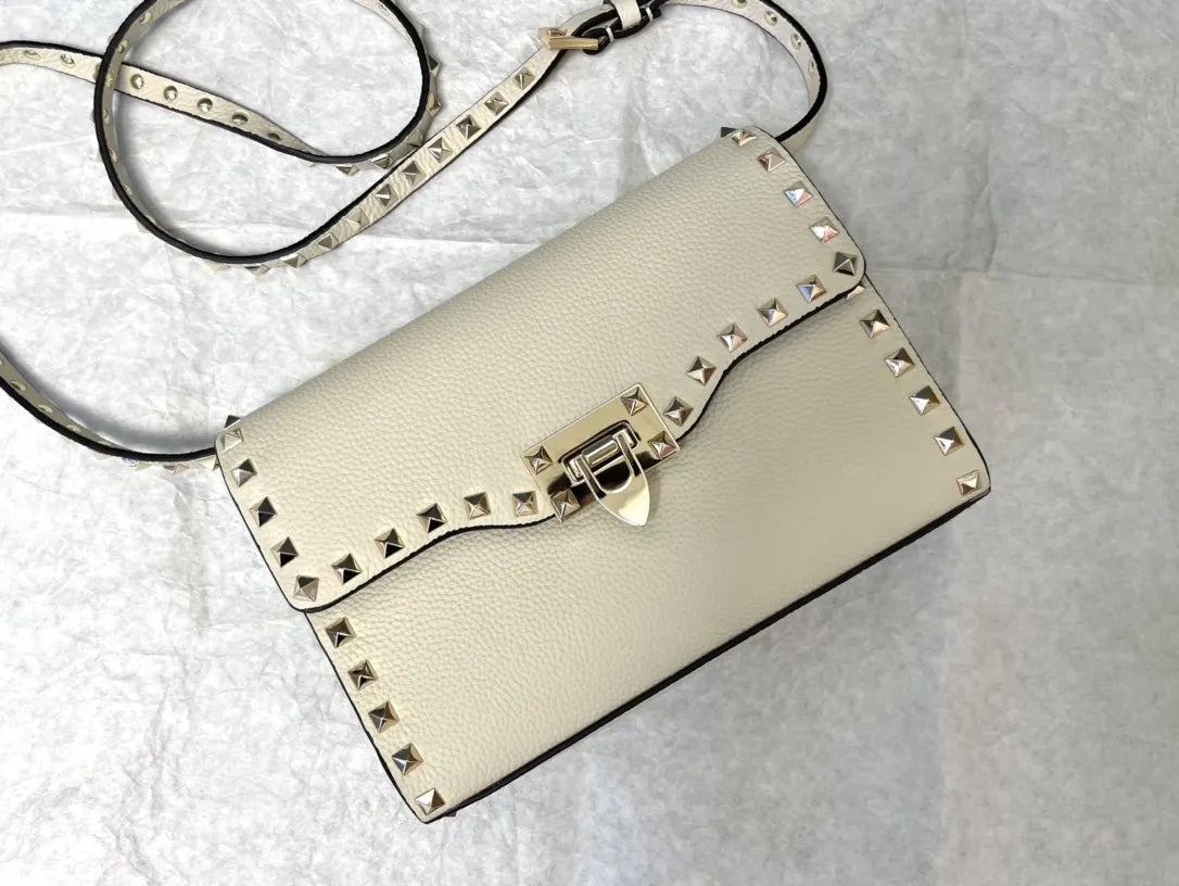 Valentino Ivory Rockstud Crossbody