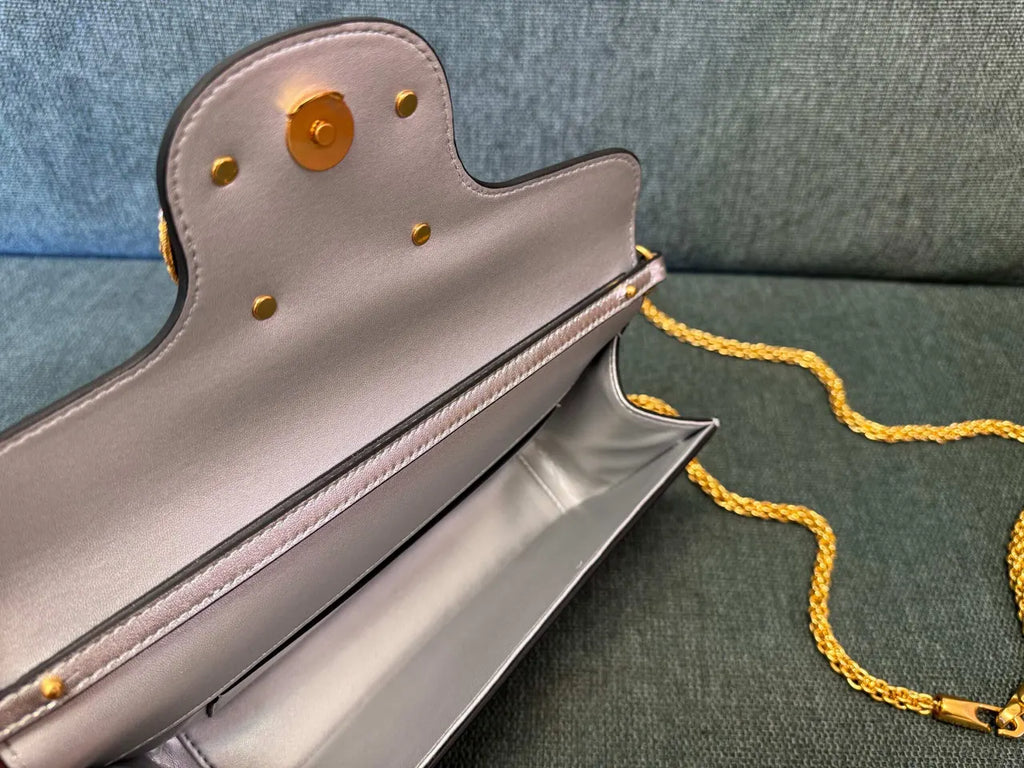 Valentino Silver Crystal VLogo Bag - Hình 7