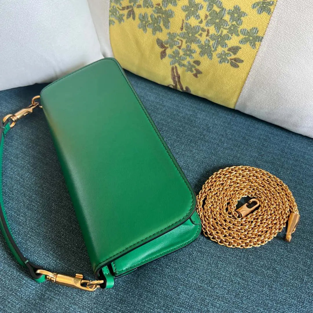Valentino Green Rectangular Bag - Hình 5