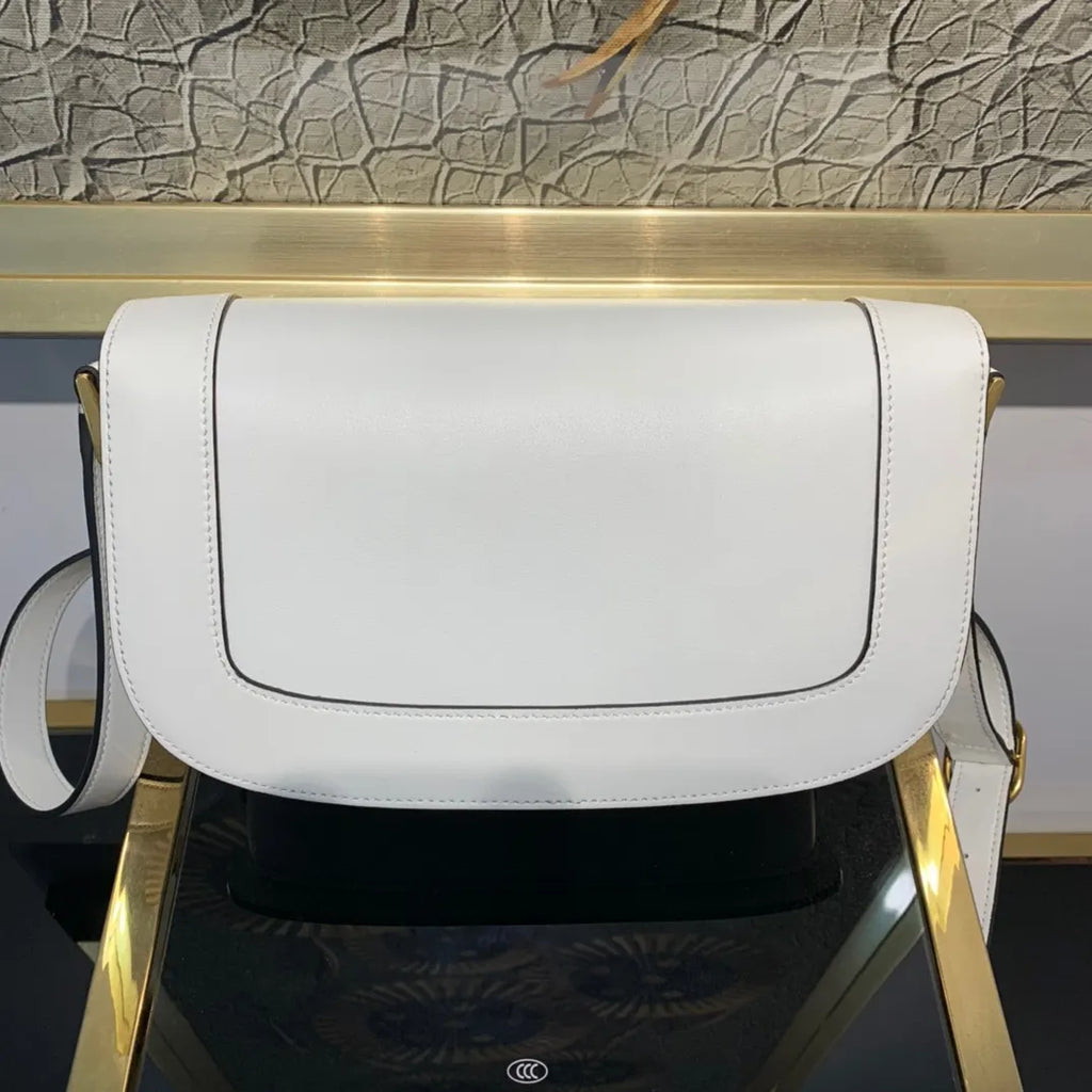 Valentino White VLogo Bag - Hình 6